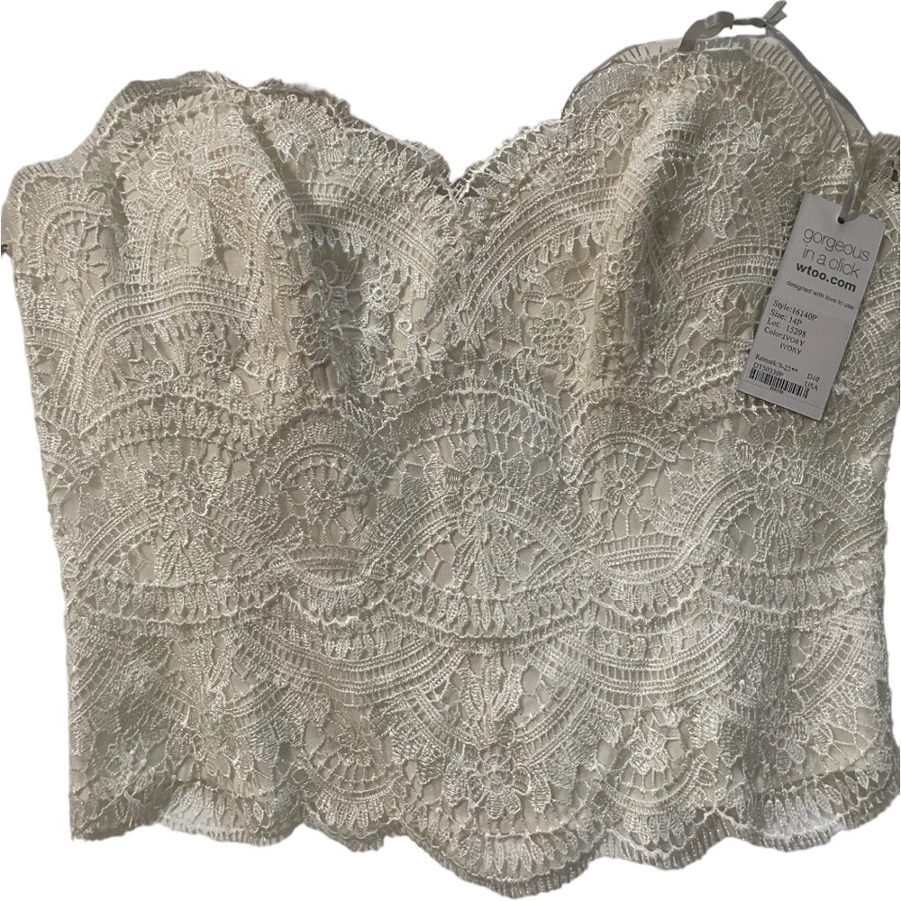 BHLDN Wtoo Watters Lace Bridal Corset
